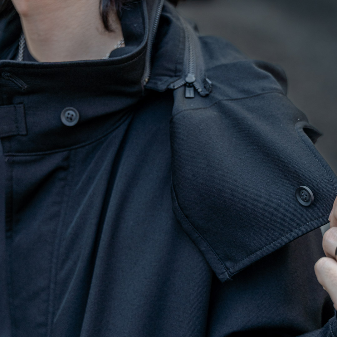 YOHJI YAMAMOTO ギャバジンモッズコート | HUES 福岡セレクトショップ