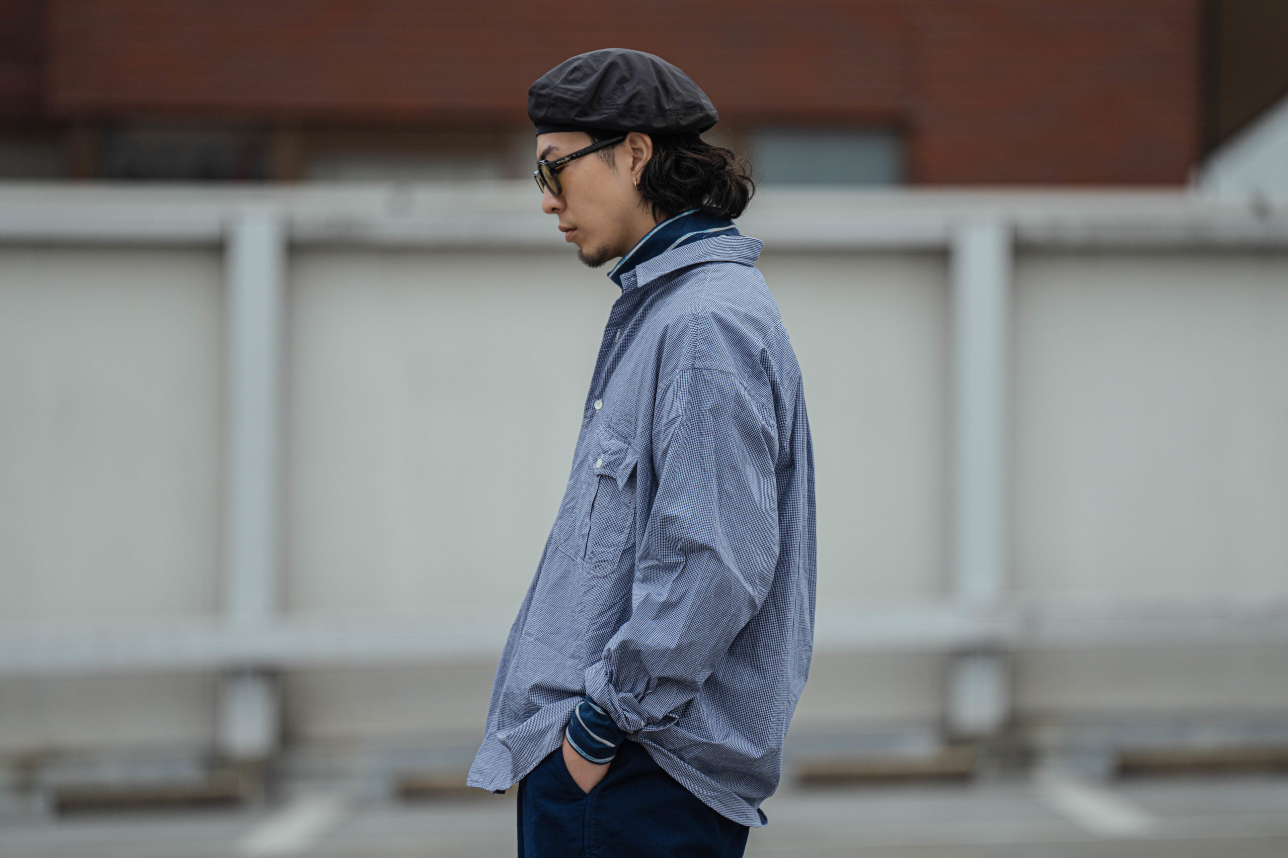 ポータークラシック NEW ギンガム ロールアップシャツ | HUES 福岡