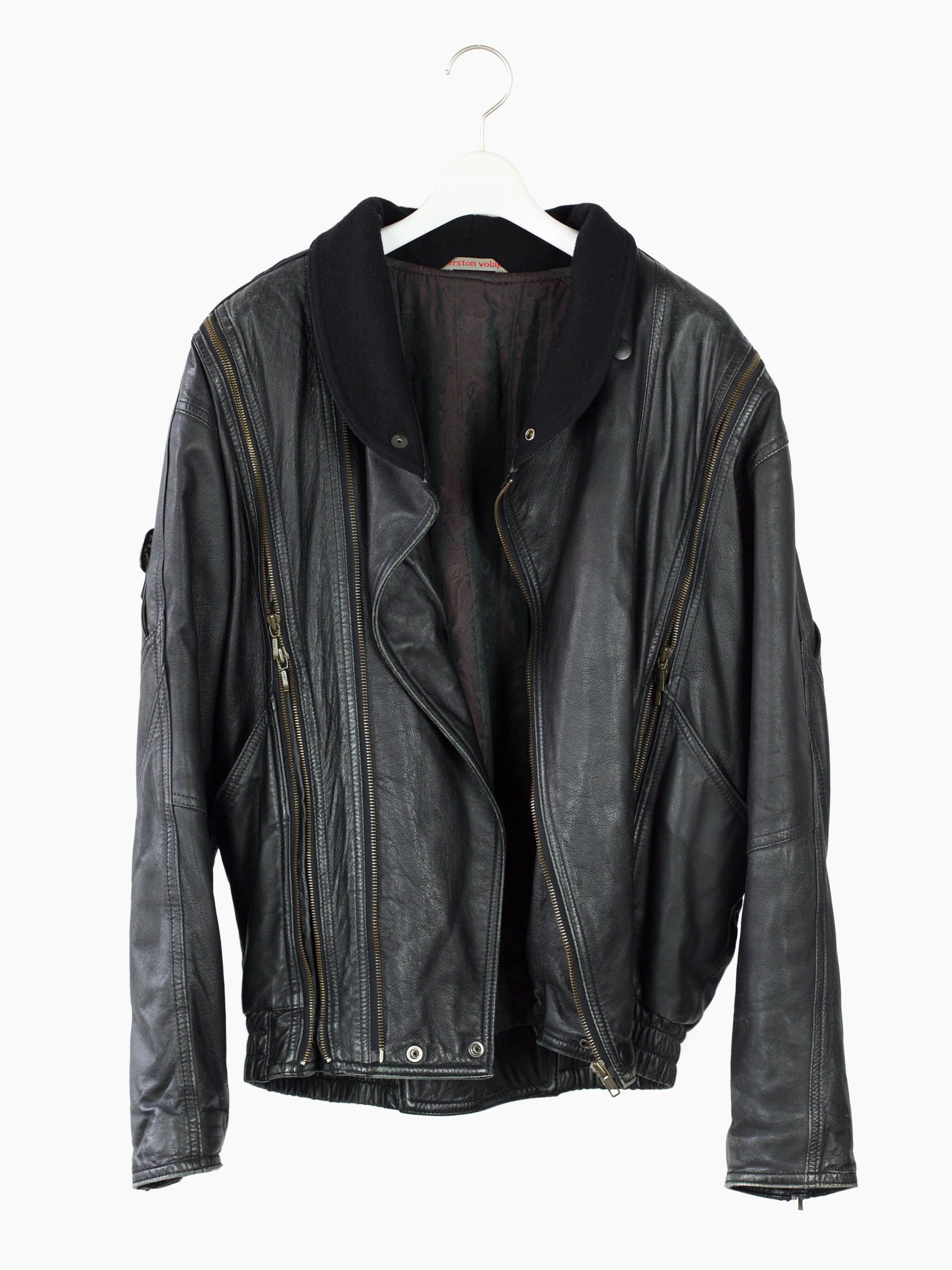 Arrston Volaju by Kohshin Satoh 80s Shoulder Strap Armzip Leather