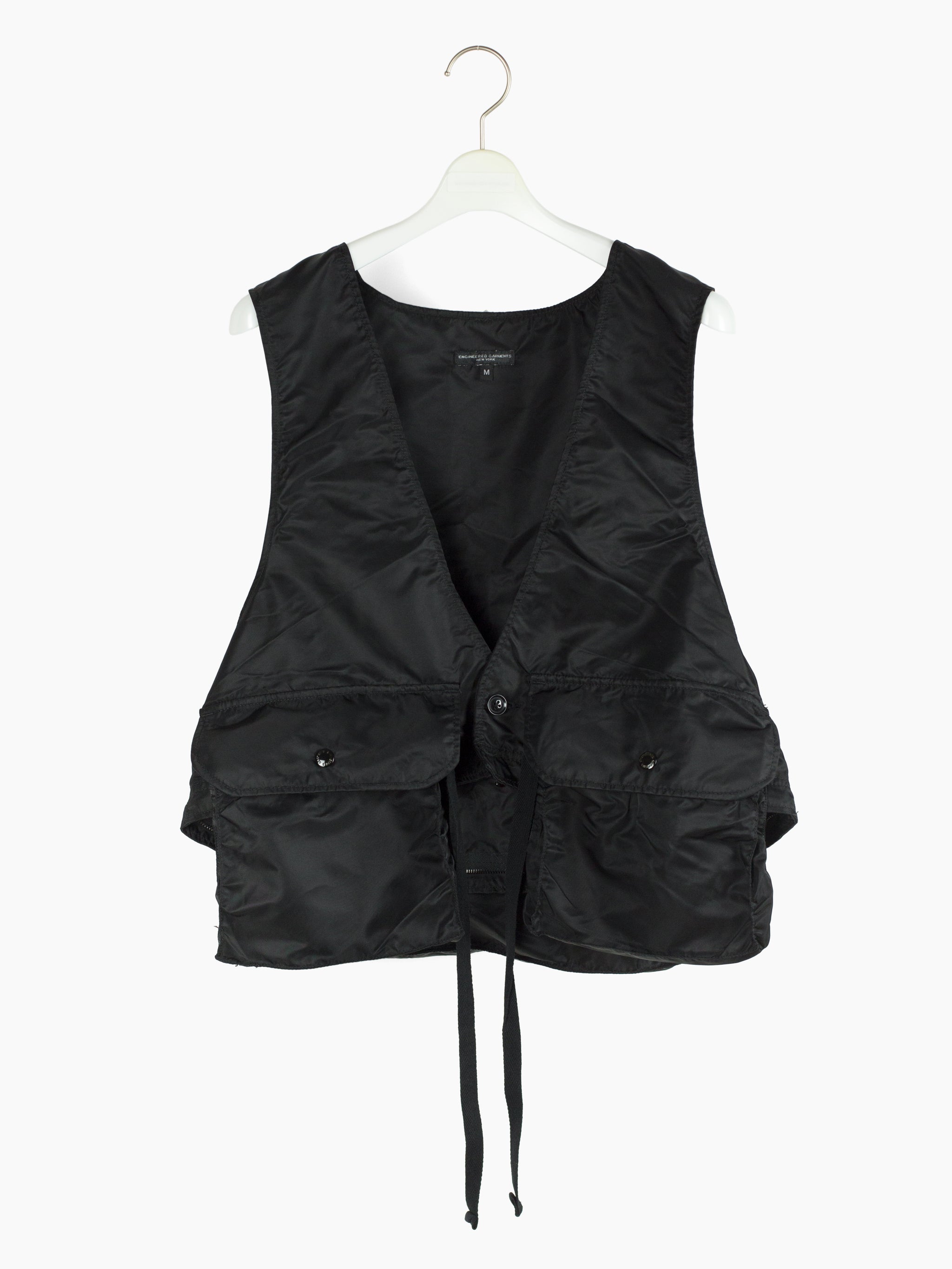 Engineered Garments Bomber Satin Convertible Long Fowl Vest – HUIBEN