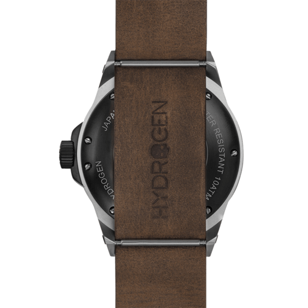 Buy Vento Silver Black Leather from Hydrogen Watch Online