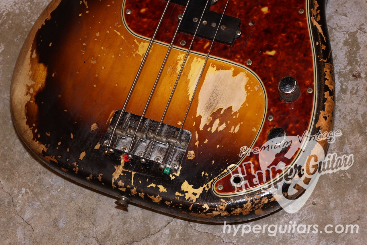 Fender '60 Precision Bass - サンバースト / スラブローズ - ハイパー
