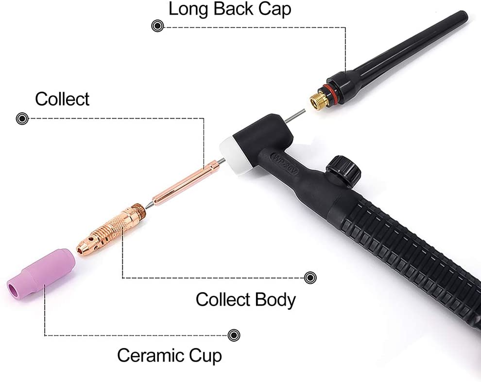 WP26V TIG Welding Gun 4M Cable with European Connector Tig Welder