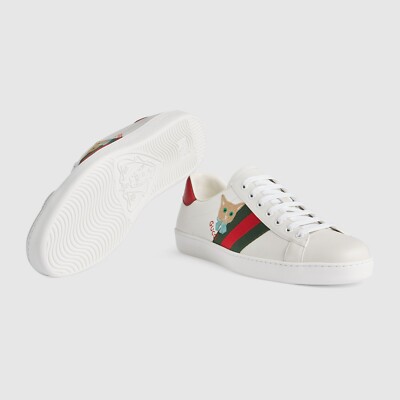 AUTHENTIC GUCCI ACE SNEAKER WITH CAT Size: G7/7.5 US - (663219