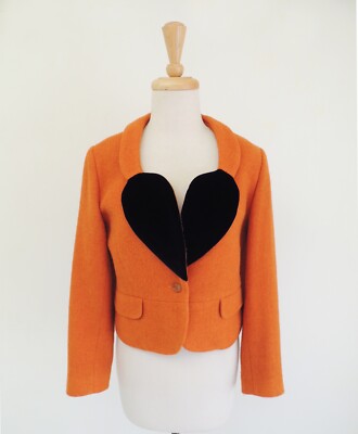 VIVIENNE WESTWOOD 1991 DRESSING UP - Orange red tweed Love jacket