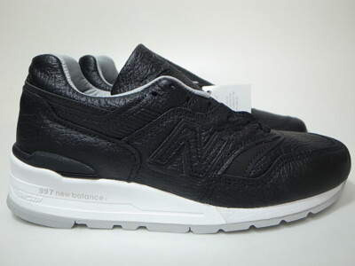 NEW BALANCE M997BSO 997 BLACK BISON LEATHER MADE IN USA size 5.5