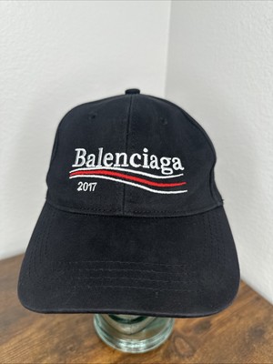 Balenciaga 2017 Political Campaign Logo Men Black Baseball Cap Hat