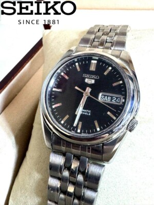 SEIKO 5 7S26-01V0 Black Dial Men's Automatic Watch From Japan | eBay