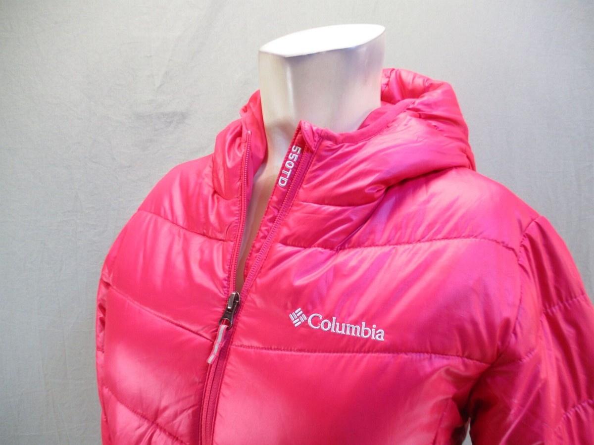 Columbia 550 TD Size L Girls Duck Down Full Zip Stand Collar