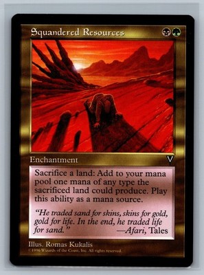 Magic The Gathering Visions Squandered Resources MTG TCG CCG | eBay