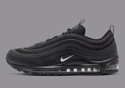 Nike Air Max 97 Black Anthracite White Terry Cloth 921826-015 sz