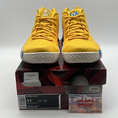 Size 11 - Nike Kyrie 4 Kix - Blue White Yellow (BV0425-700) Brand