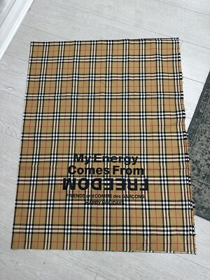 BURBERRY x Comme des Garçons 2018 Capsule Scarf | Brown | CDG