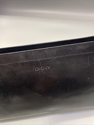 Vintage Black Leather DKNY Small Shoulder Handbag Y2K | eBay