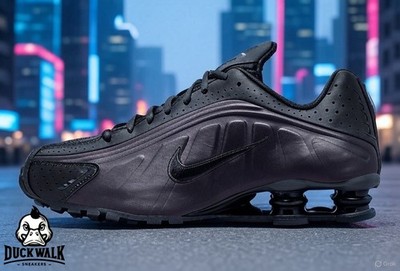 Nike Shox R4 Shoes Cave Purple Off Noir Black HQ1988-500 Men's