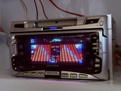 KENWOOD DPX-6100MD 2DIN CD MD JDM Car Audio w/ External Bluetooth