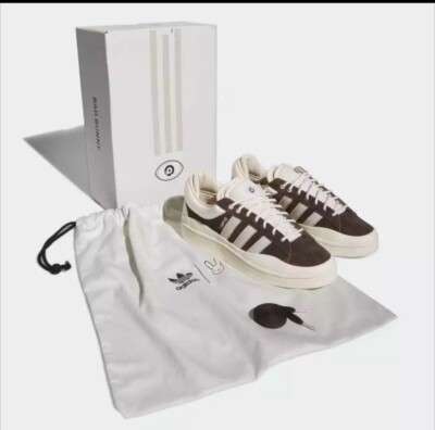 Size 4.5 Men / 5.5 Wmn adidas Bad Bunny x Campus deep brow/pink