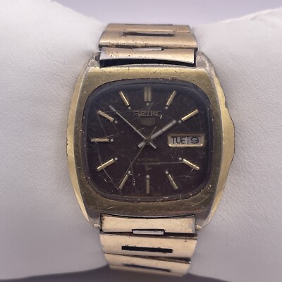 Vintage SEIKO 5 7019-5000 70'S AUTOMATIC WATCH Gold (V41) | eBay