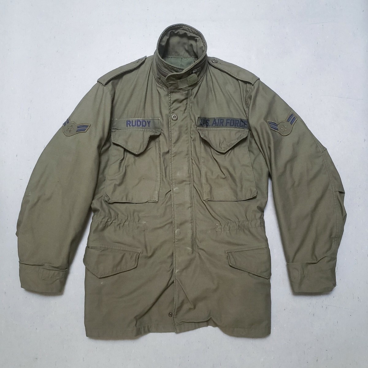 Vtg 80s Vietnam US Army Military M-65 Field Coat Jacket Airforce