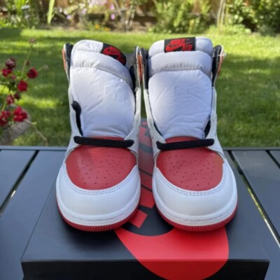 🔥Nike Air Jordan 1 AJ1 Retro High OG HERITAGE White/University