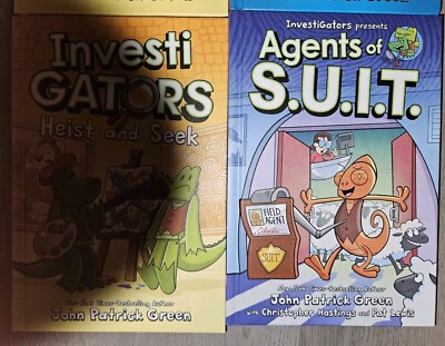Lot of 4 INVESTI-GATORS Books By John Patrick Green, Agents Of