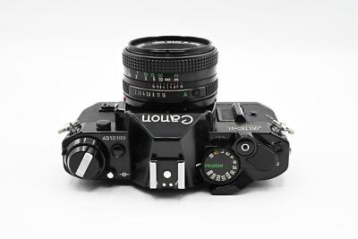 Black Canon AE-1 Program SLR Camera+50mm Lens - Rare Beauty