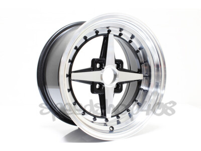 ROTA Zero Plus Wheels Full Royal Black 15X8 +0 4X114 Corolla AE86