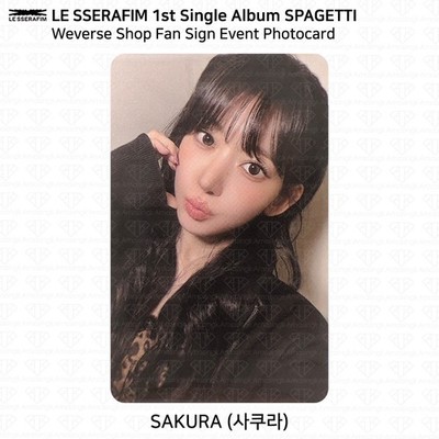 LE SSERAFIM 1st Single Album SPAGHETTI Weverse Shop Fan Sign Event