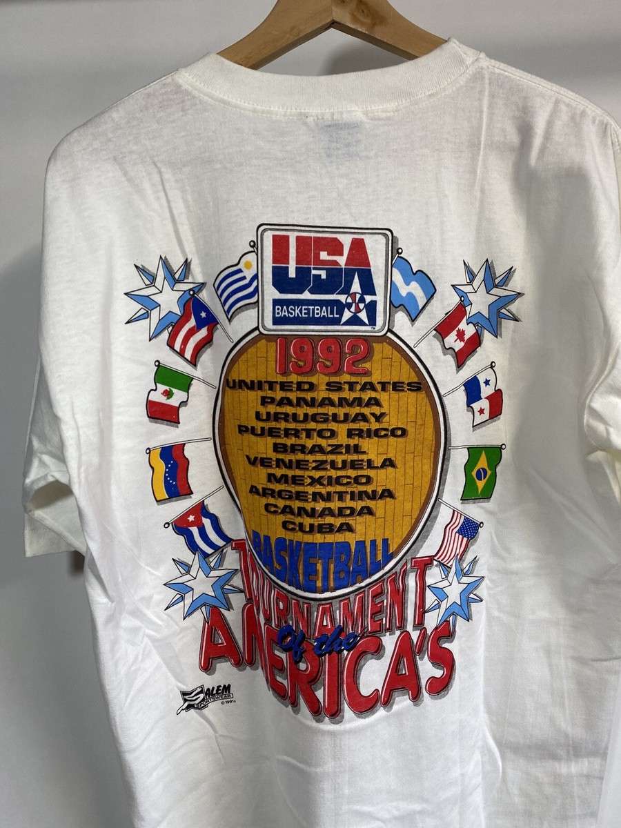 Vintage 1992 Salem Caricature Dream Team Olympic TShirt Deadstock