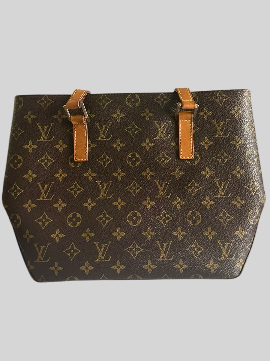 Louis Vuitton Cabas Piano Monogram Canvas Leather Shoulder Bag