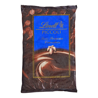 Lindt 58% Cocoa Dark Chocolate Piccoli Baking Chips 5.8 lb. - 4