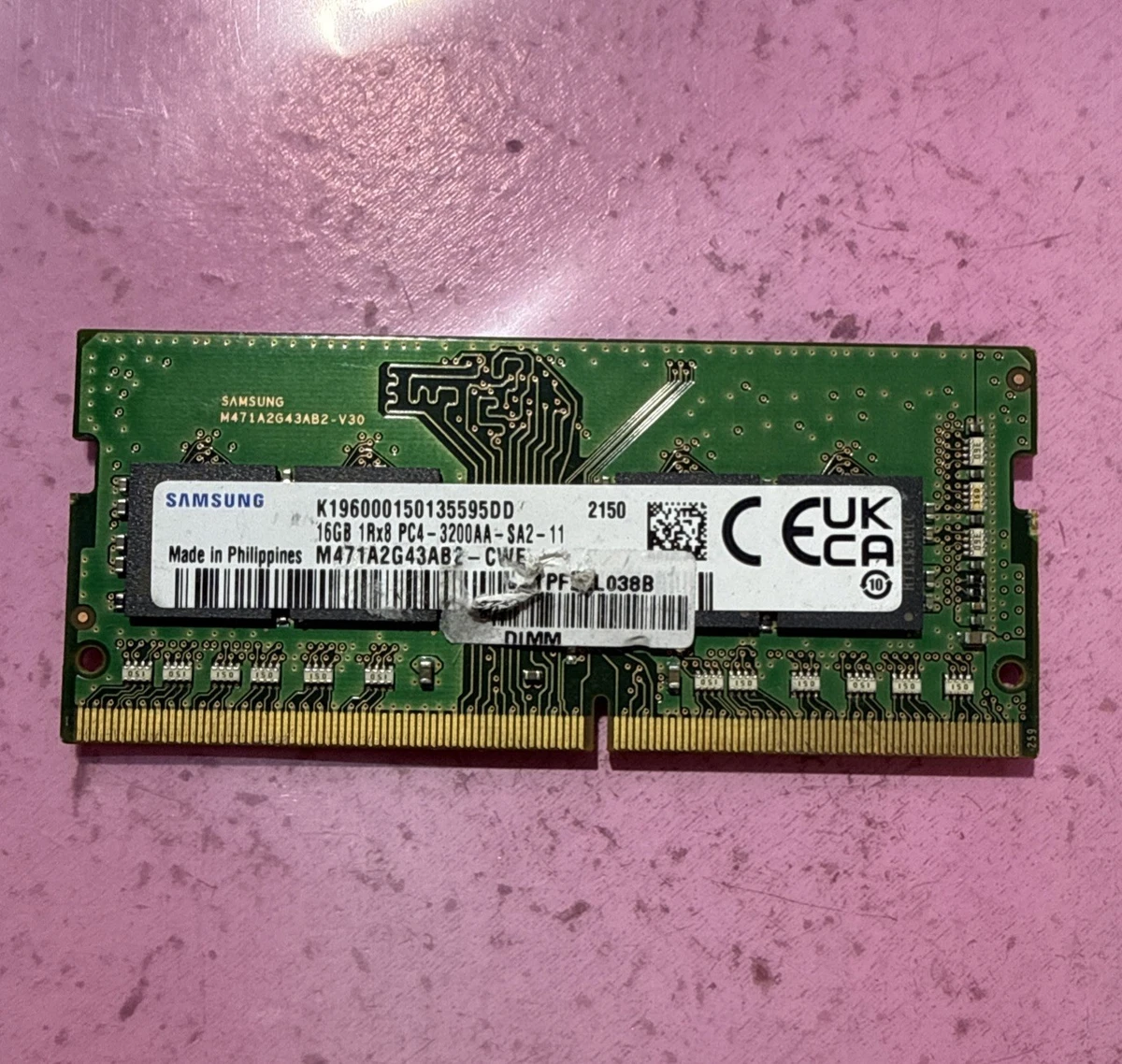 Samsung DDR4 SDRAM 16 GB Capacity per Module Memory (RAM) for sale