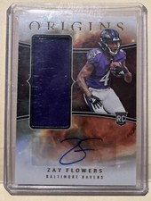 2023 Panini Origins - Rookie Jumbo Jersey Autographs Zay Flowers