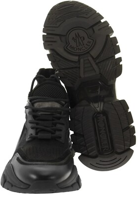 Moncler Leave No Trace High Top Men's Black Sneakers Shoes Size 9
