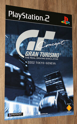 Gran Turismo Concept 2002 Tokyo-Geneva rare Promo Poster 59x42cm