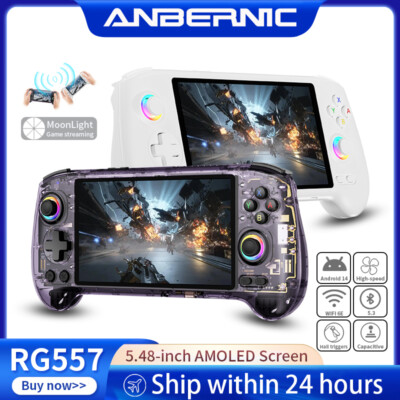 ANBERNIC RG557 Handheld Game Console Android 14 Battery 5500mAh