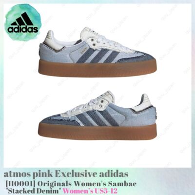 atmos pink Exclusive adidas Originals Sambae Stacked Denim II0001