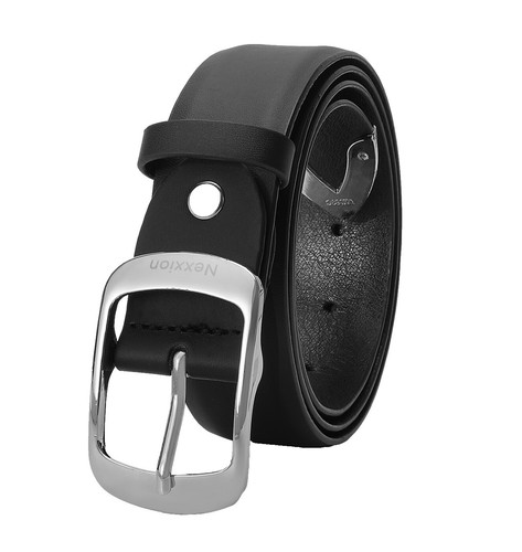 Stussy SS-Link Silver Buckle Black Leather Belt Size S/M | eBay