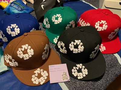 Denim Tears New Era Cotton Wreath Fitted Hat ComplexCon 7 1/4 3/8