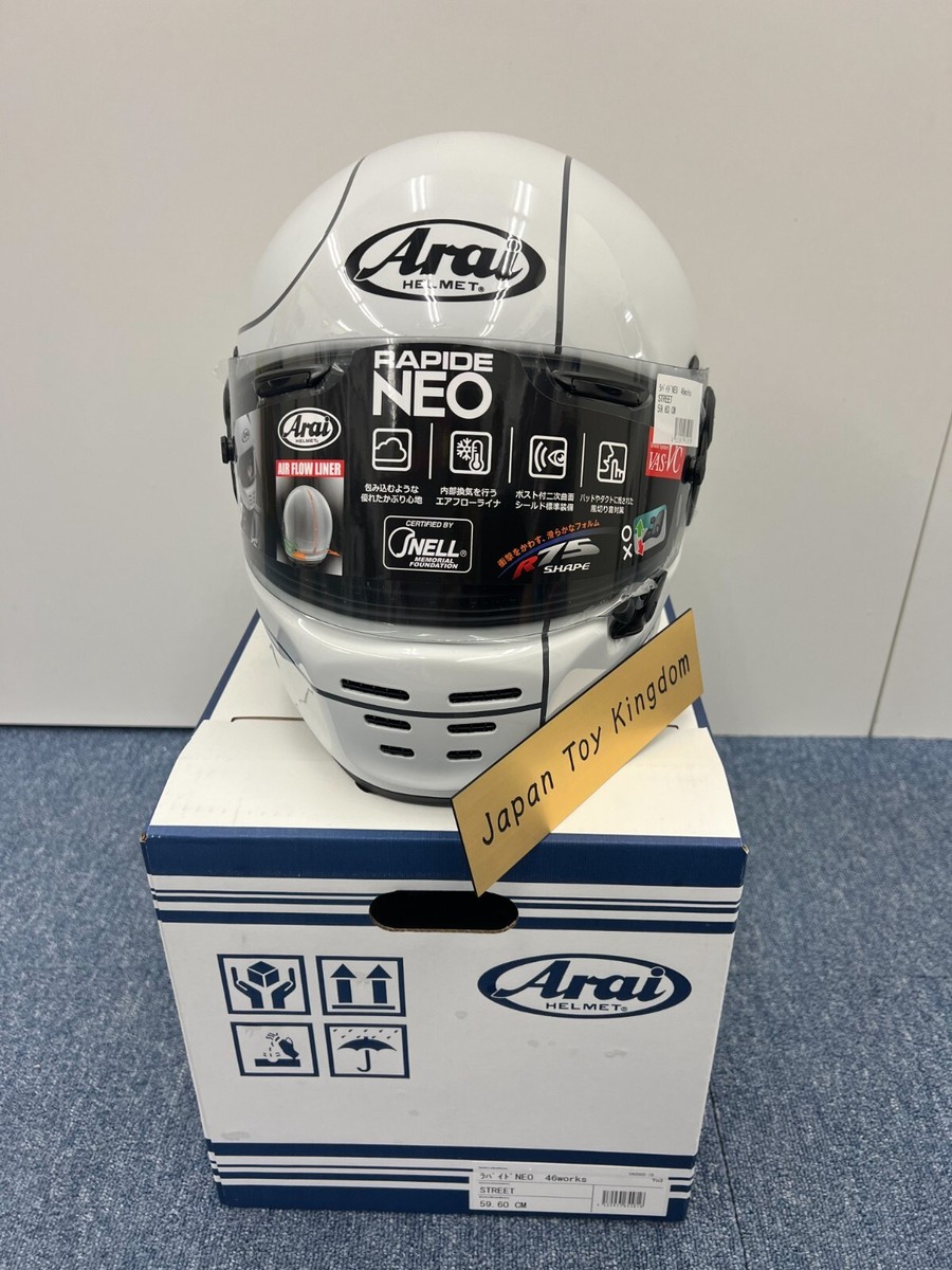 Arai Helmet RAPIDE NEO 46WORKS RACE White Size [M-22.8in,L-23.6in
