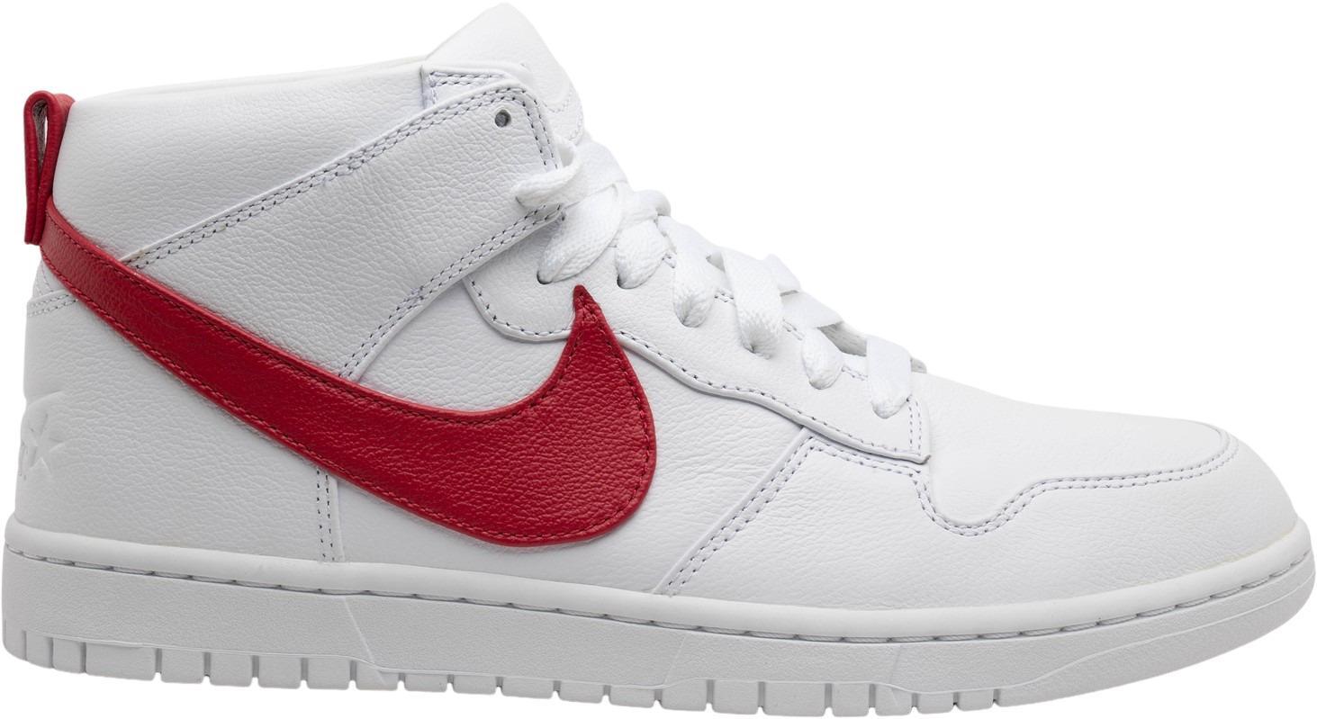 Riccardo Tisci x NikeLab Dunk Lux Chukka White Red for Sale