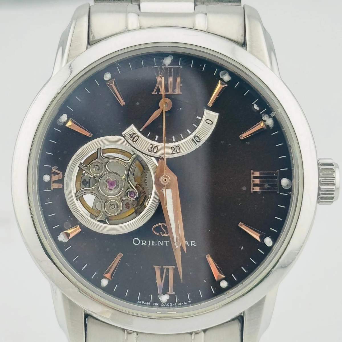 Orient Star Automatic Watch DA02-C0-B Brown Open Heart 37.5mm | eBay