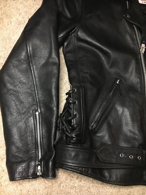 Vintage Excelled NY Leather Jacket Mens 44 Tall Rare Size Quilted