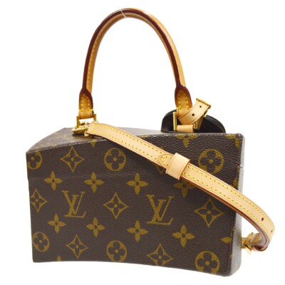 LOUIS VUITTON TWISTED BOX 2WAY HANDBAG PURSE MONOGRAM M40275