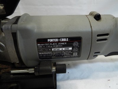 Porter Cable model 557 Plate Joiner Biscuit Tool with Case 7.5A