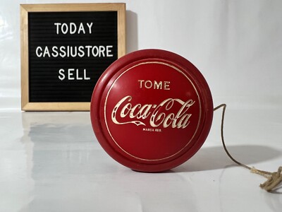 Vintage Yo-Yo Yoyo Profesional Rojo Genuine Russell Tome Coca Cola