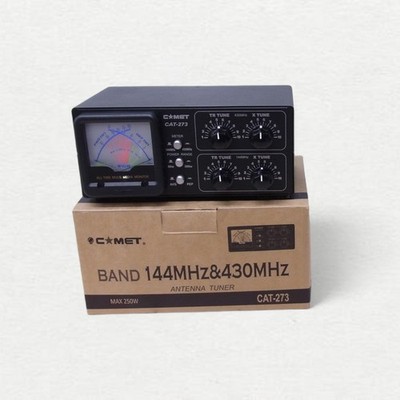Comet CAT-273 144/430MHz VHF/UHF Antenna Tuner SWR Power Meter Ham
