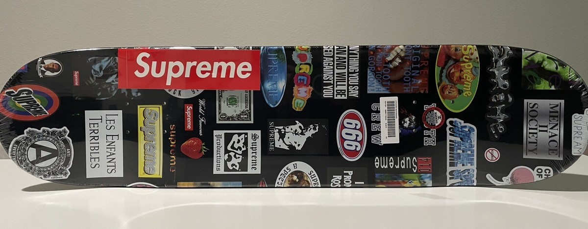 SS21 Supreme Stickers Black Skateboard Deck (IN STOCK) | eBay