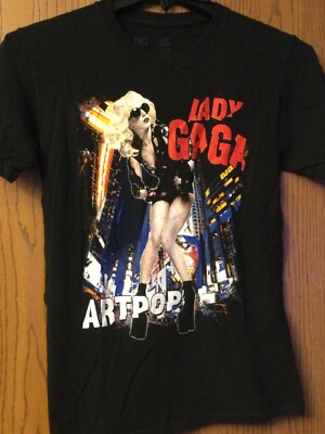Lady Gaga - “Artpop” Tour 2014 Black Shirt - s - Hanes. | eBay