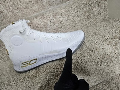 Under Armour 2017 Curry 4 IV Finals White Gold 1298306-102 Sz 16